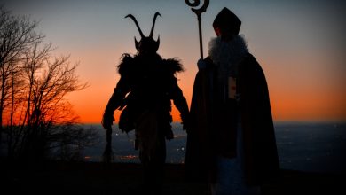 Nikolaus und Krampus am Gaisberg